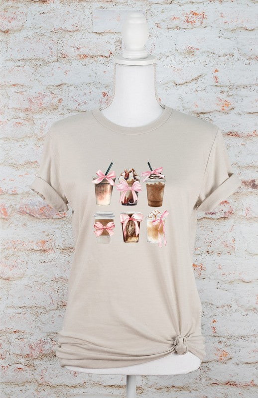 Coffee Lover Ribbon Graphic Tee